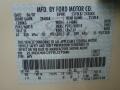 PH: Creme Brulee Metallic 2007 Lincoln MKX Standard MKX Model Color Code