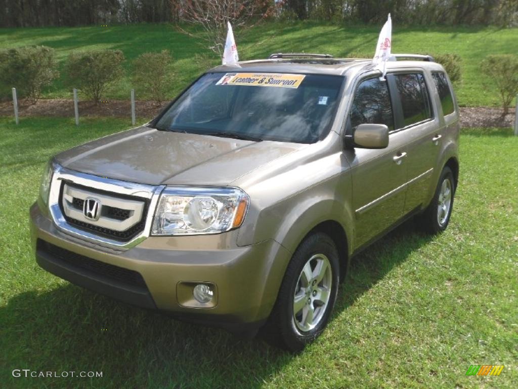 2009 Pilot EX-L 4WD - Mocha Metallic / Beige photo #1