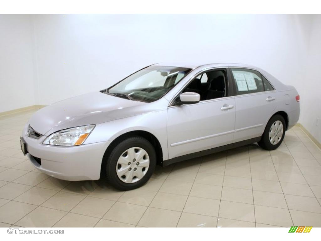 2003 Accord LX Sedan - Satin Silver Metallic / Black photo #3