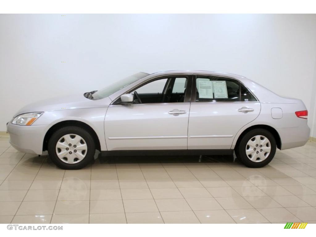 2003 Accord LX Sedan - Satin Silver Metallic / Black photo #4