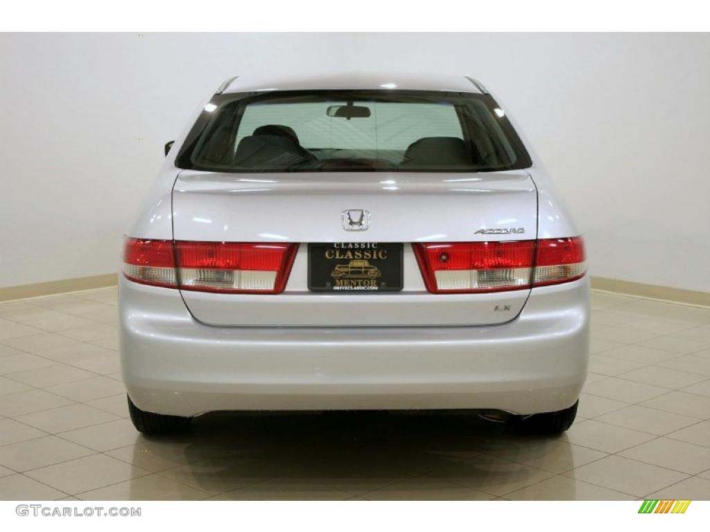 2003 Accord LX Sedan - Satin Silver Metallic / Black photo #6