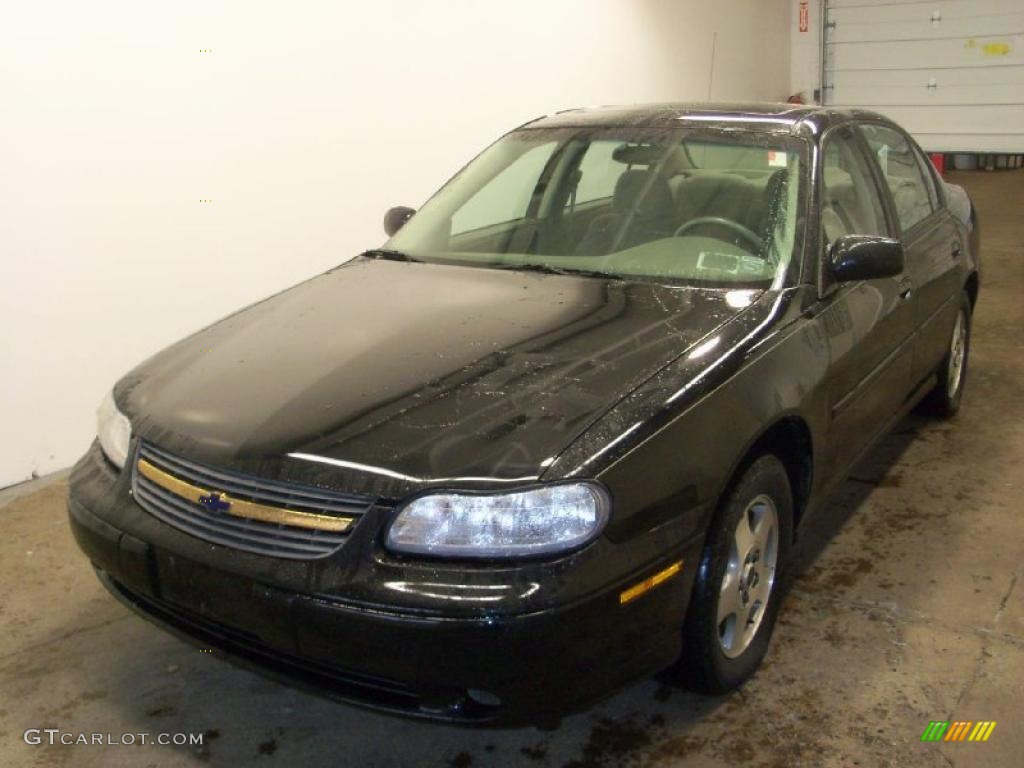 2003 Malibu LS Sedan - Black / Gray photo #1