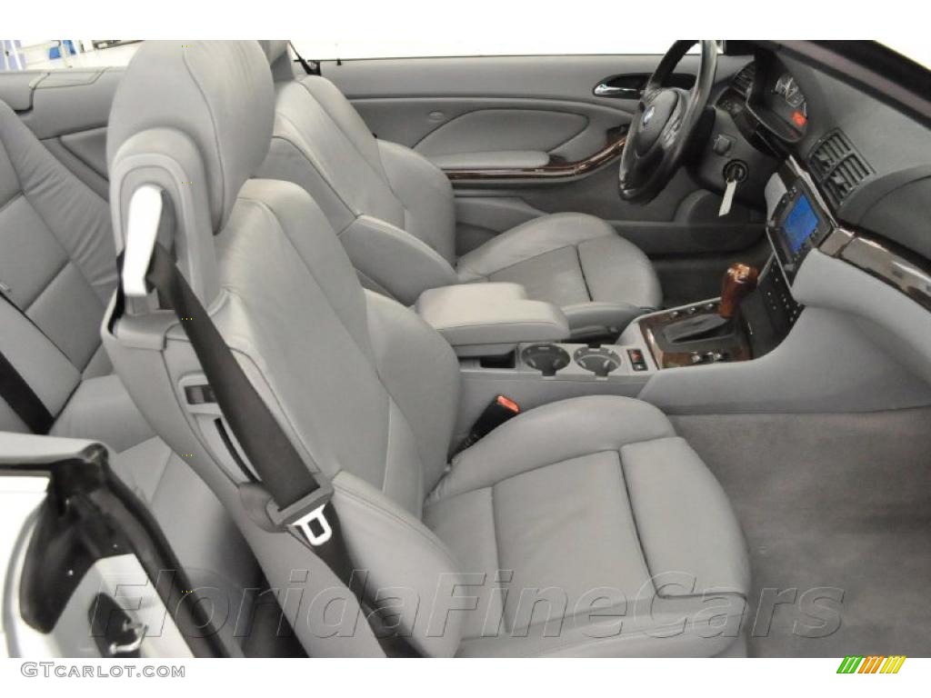 2002 3 Series 330i Convertible - Titanium Silver Metallic / Grey photo #14