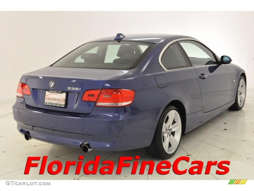 2007 3 Series 335i Coupe - Montego Blue Metallic / Black photo #2