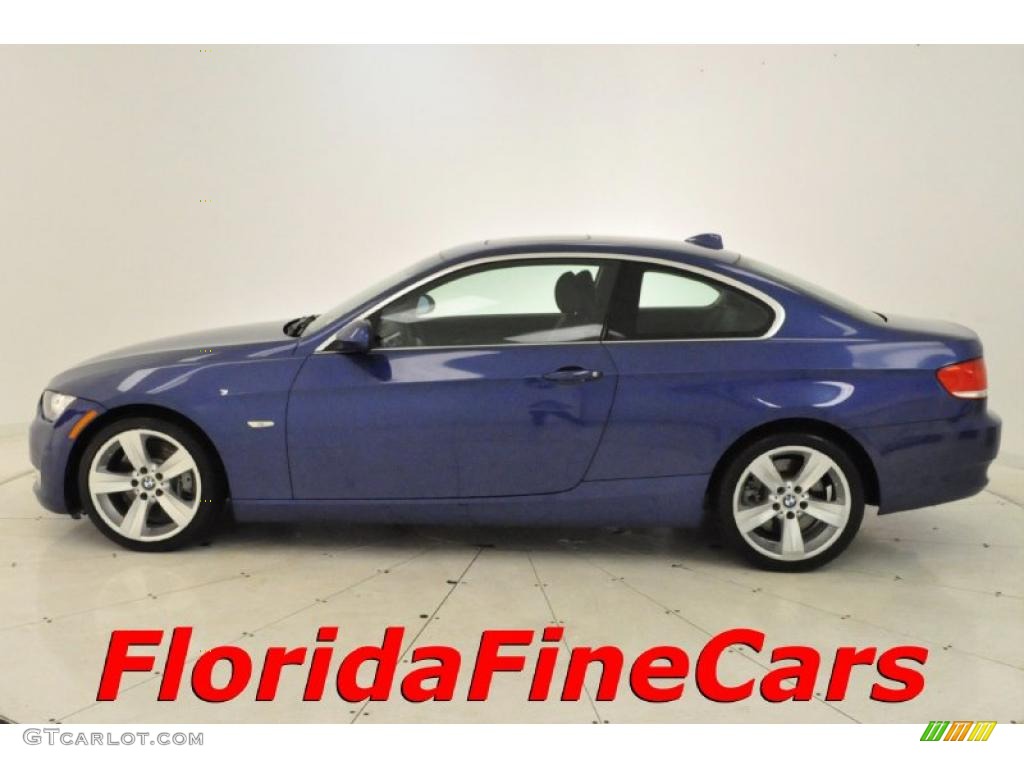 2007 3 Series 335i Coupe - Montego Blue Metallic / Black photo #3