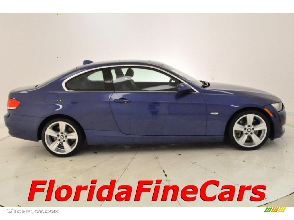 2007 3 Series 335i Coupe - Montego Blue Metallic / Black photo #4