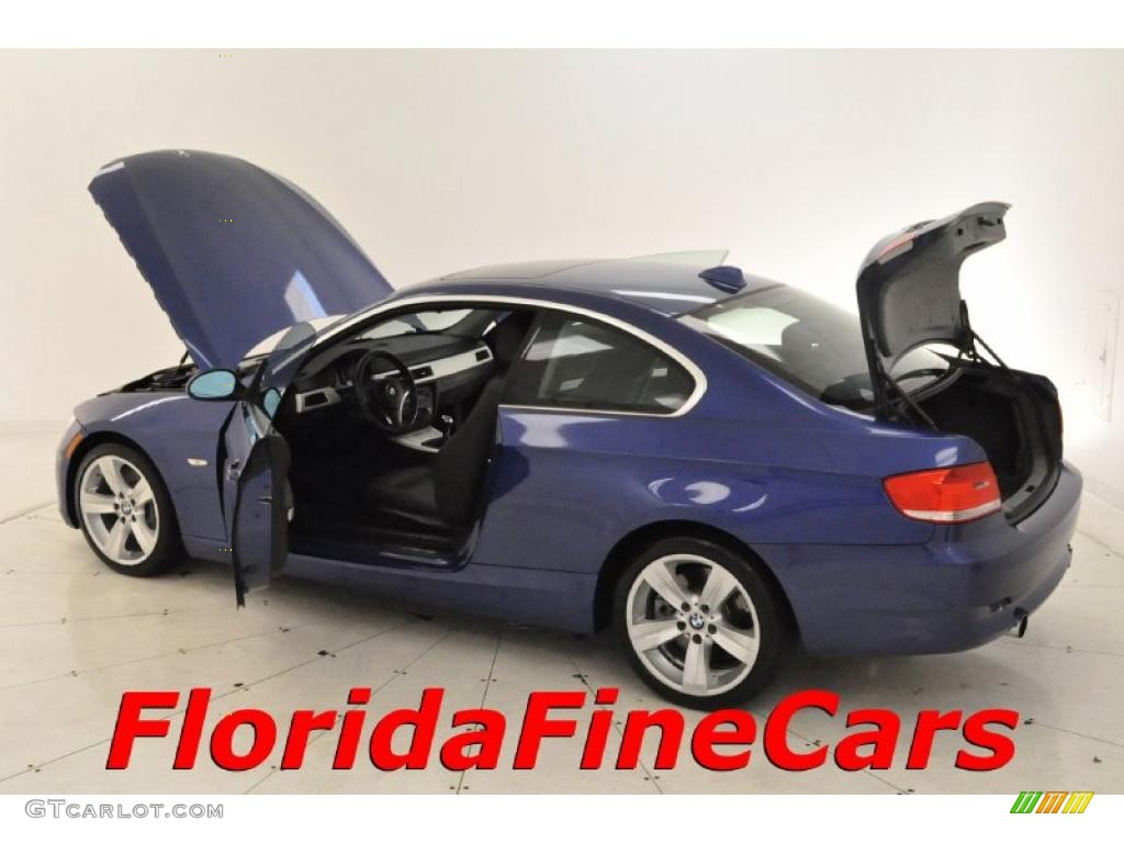 2007 3 Series 335i Coupe - Montego Blue Metallic / Black photo #8