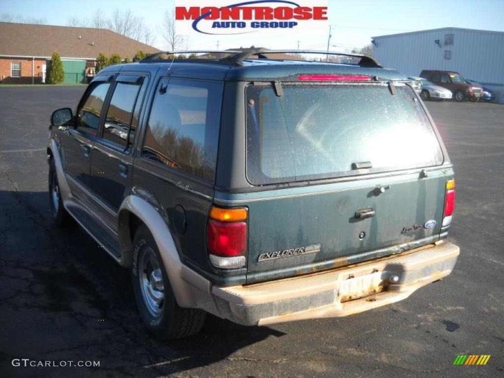 1996 Explorer XLT 4x4 - Medium Willow Green Metallic / Beige photo #5