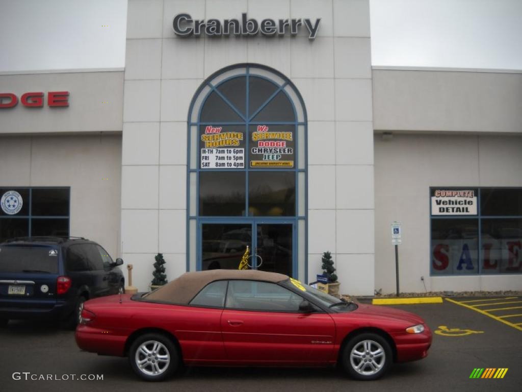 2000 Sebring JXi Convertible - Inferno Red Pearl / Camel photo #1