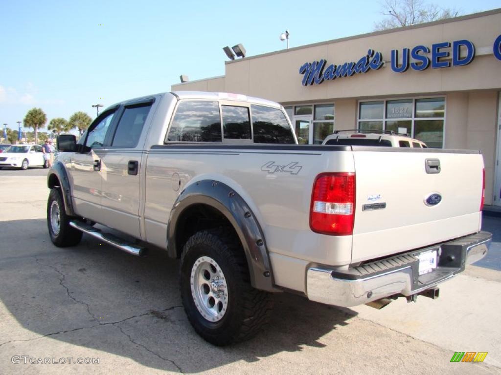 2006 F150 Lariat SuperCrew 4x4 - Smokestone Metallic / Black photo #7