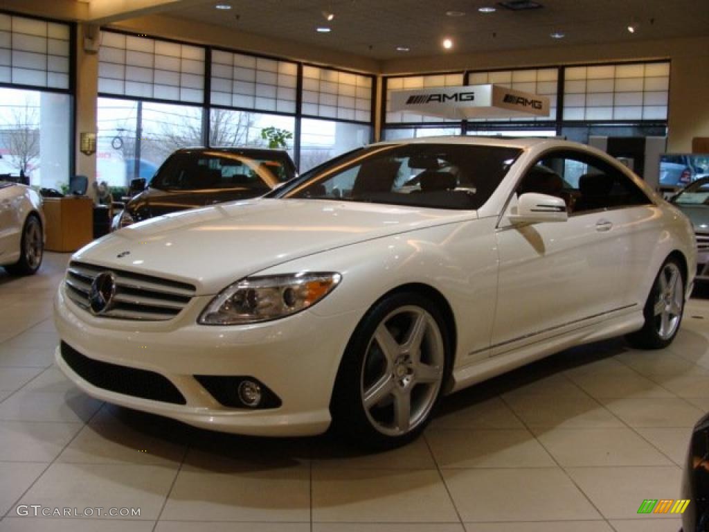 2010 CL 550 4Matic - Diamond White Metallic / Cognac/Black photo #3