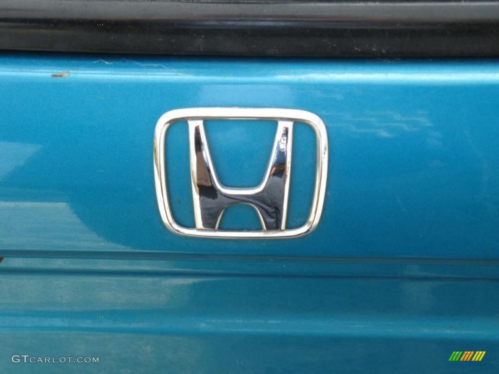 1992 Civic DX Hatchback - Harvard Blue Pearl / Gray photo #10