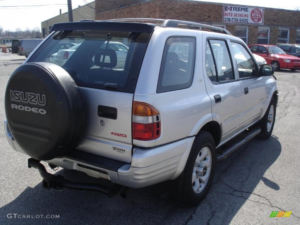 1999 Rodeo LS 4WD - Bright Silver Metallic / Gray photo #4