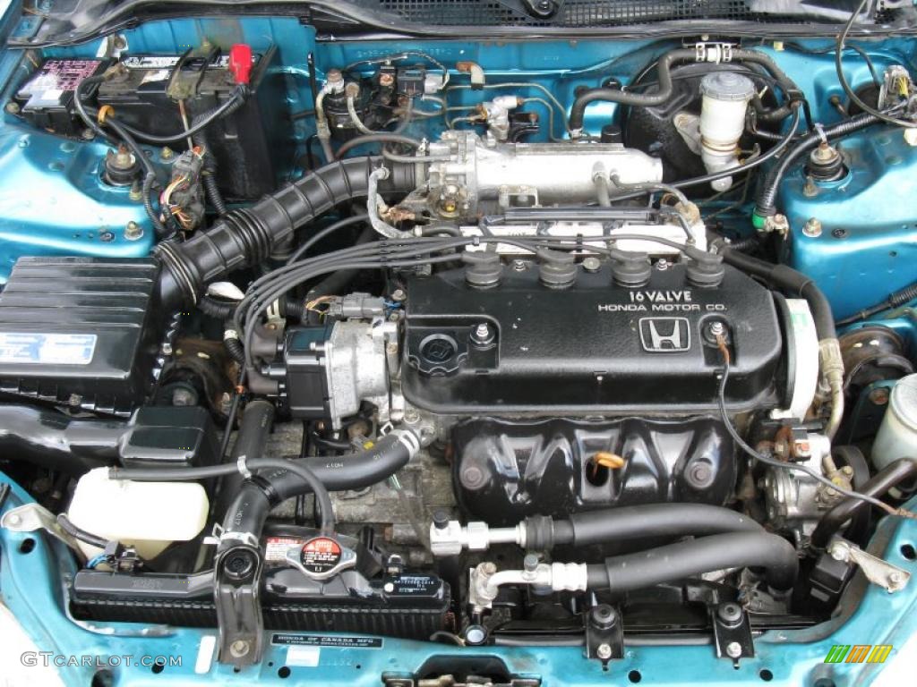 1992 Civic DX Hatchback - Harvard Blue Pearl / Gray photo #25