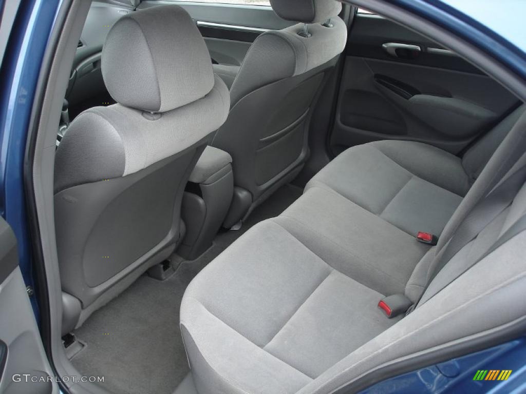 2007 Civic EX Sedan - Atomic Blue Metallic / Gray photo #8