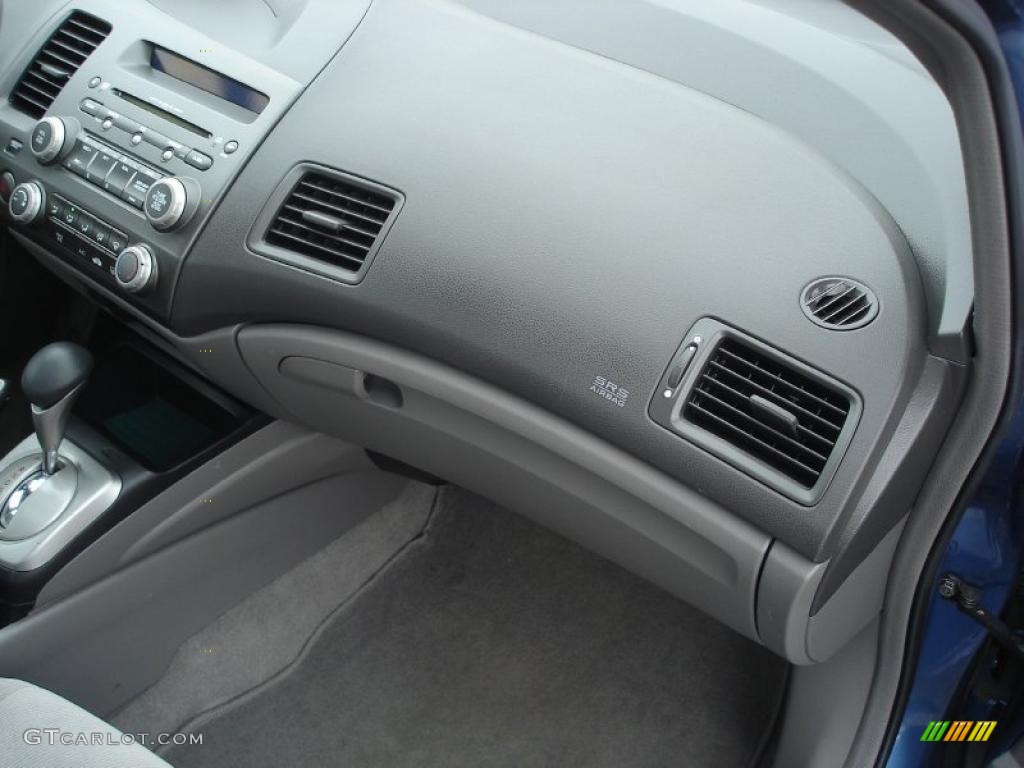 2007 Civic EX Sedan - Atomic Blue Metallic / Gray photo #24