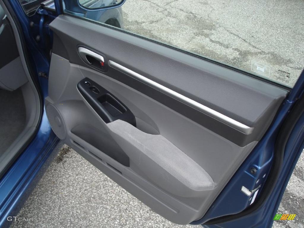 2007 Civic EX Sedan - Atomic Blue Metallic / Gray photo #27