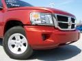 2008 Sunburst Orange Pearl Dodge Dakota SLT Crew Cab 4x4  photo #2