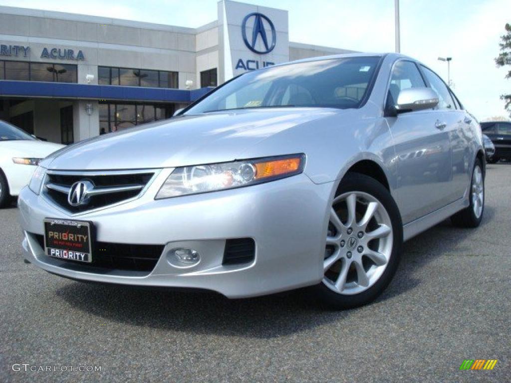 2006 TSX Sedan - Alabaster Silver Metallic / Quartz Gray photo #1