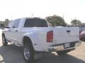 2008 Bright White Dodge Ram 3500 Laramie Mega Cab 4x4 Dually  photo #3