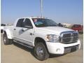 2008 Bright White Dodge Ram 3500 Laramie Mega Cab 4x4 Dually  photo #7