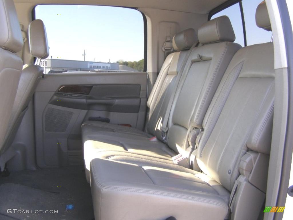 2008 Ram 3500 Laramie Mega Cab 4x4 Dually - Bright White / Khaki photo #10
