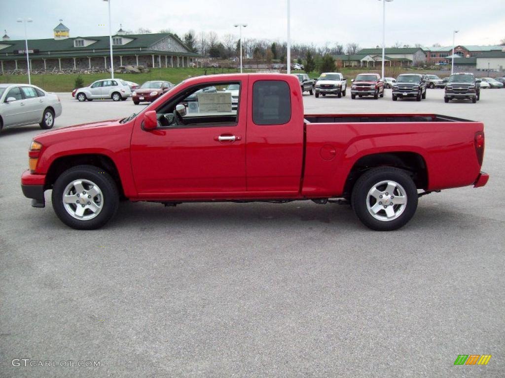 2010 Colorado LT Extended Cab - Victory Red / Ebony/Light Cashmere photo #6