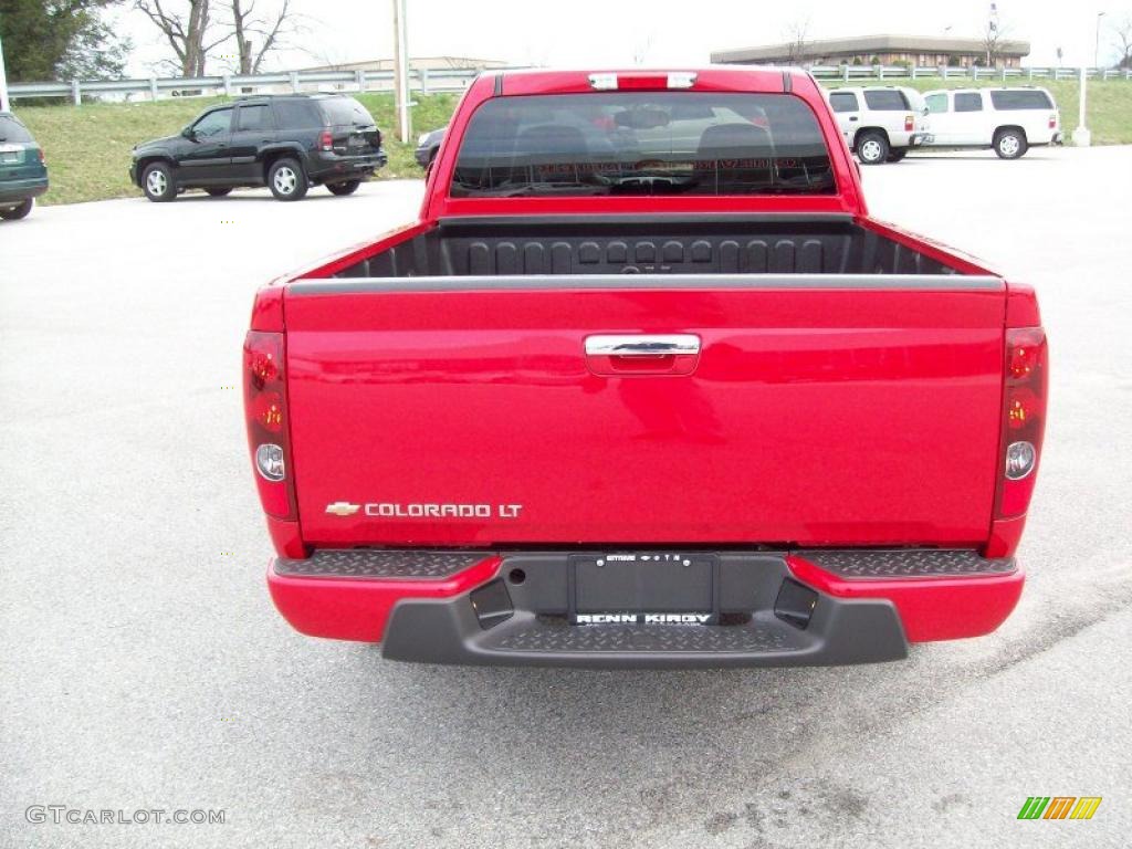 2010 Colorado LT Extended Cab - Victory Red / Ebony/Light Cashmere photo #7