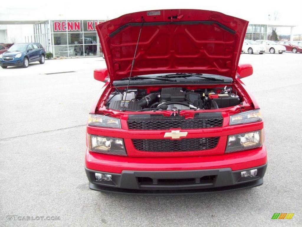 2010 Colorado LT Extended Cab - Victory Red / Ebony/Light Cashmere photo #10