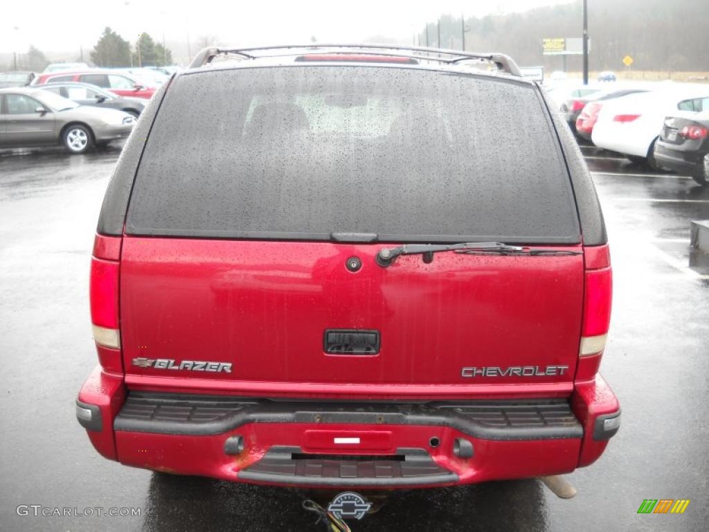 1998 Blazer LS 4x4 - Apple Red / Graphite photo #3