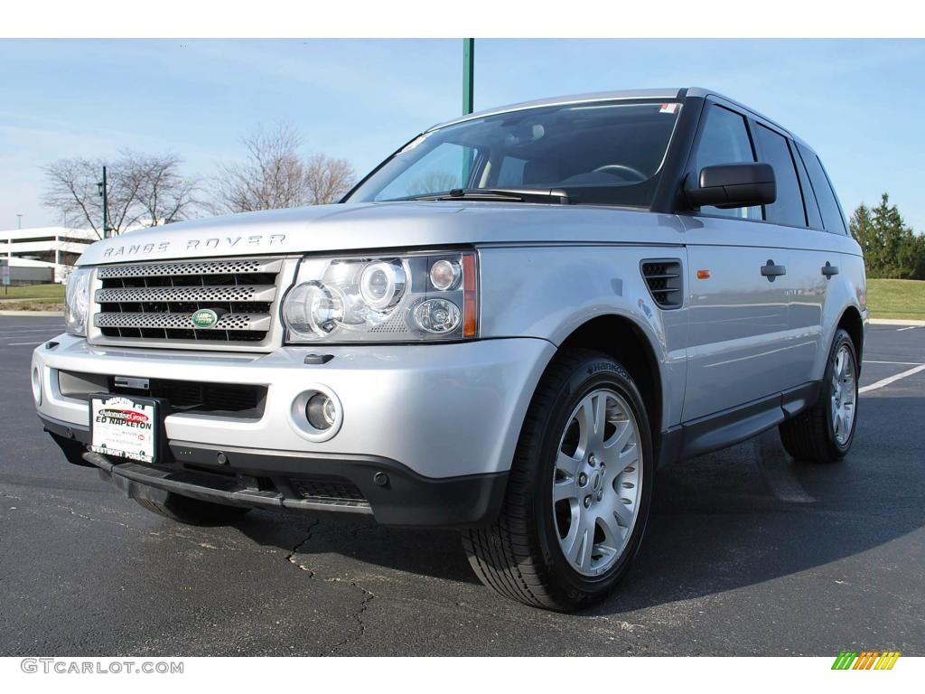 2006 Range Rover Sport HSE - Arctic Frost Metallic / Ebony Black photo #2