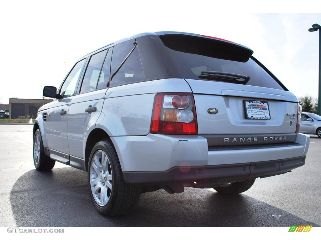 2006 Range Rover Sport HSE - Arctic Frost Metallic / Ebony Black photo #5