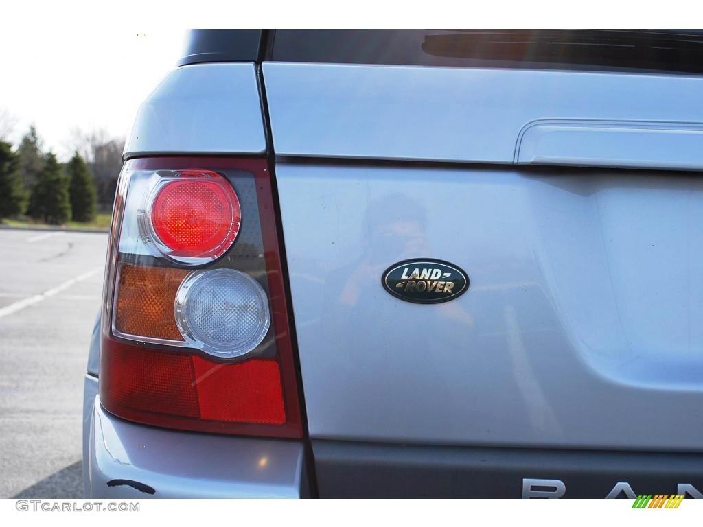 2006 Range Rover Sport HSE - Arctic Frost Metallic / Ebony Black photo #8