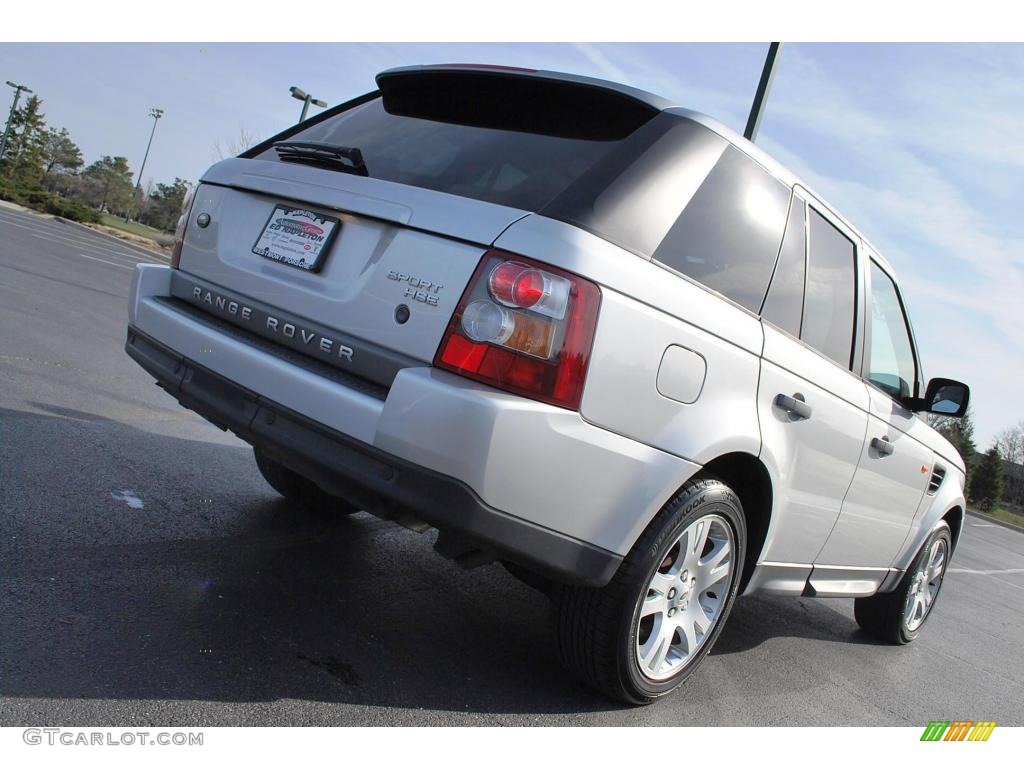 2006 Range Rover Sport HSE - Arctic Frost Metallic / Ebony Black photo #10
