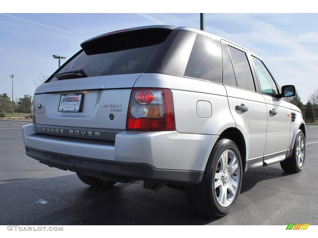 2006 Range Rover Sport HSE - Arctic Frost Metallic / Ebony Black photo #11