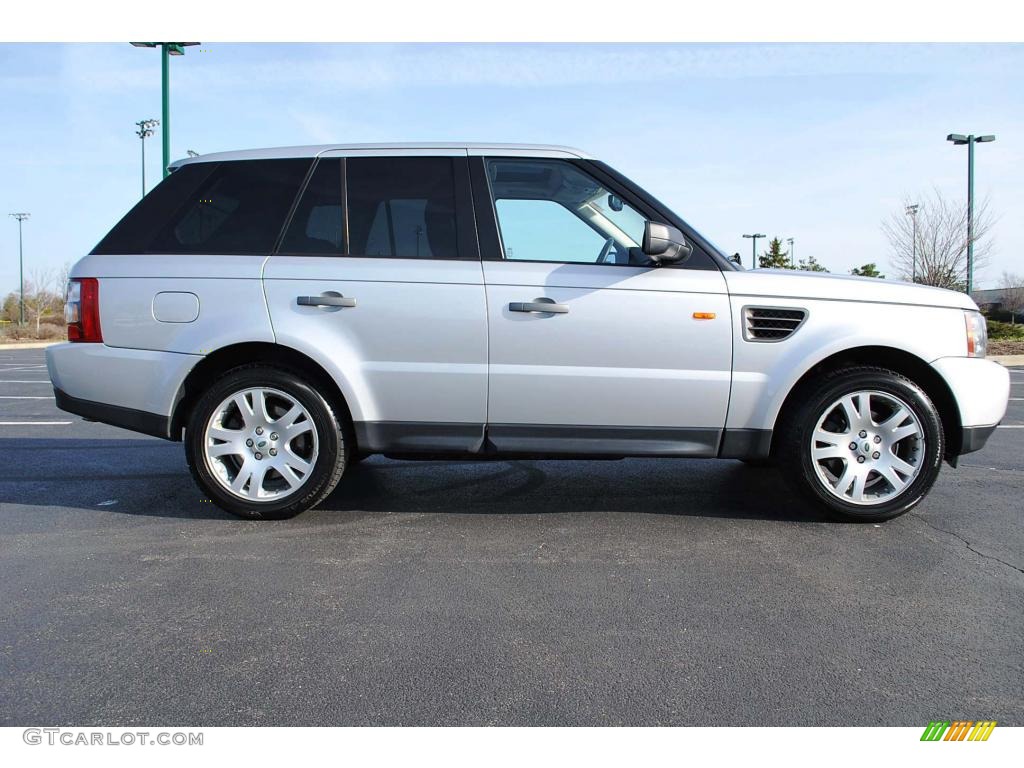 2006 Range Rover Sport HSE - Arctic Frost Metallic / Ebony Black photo #12