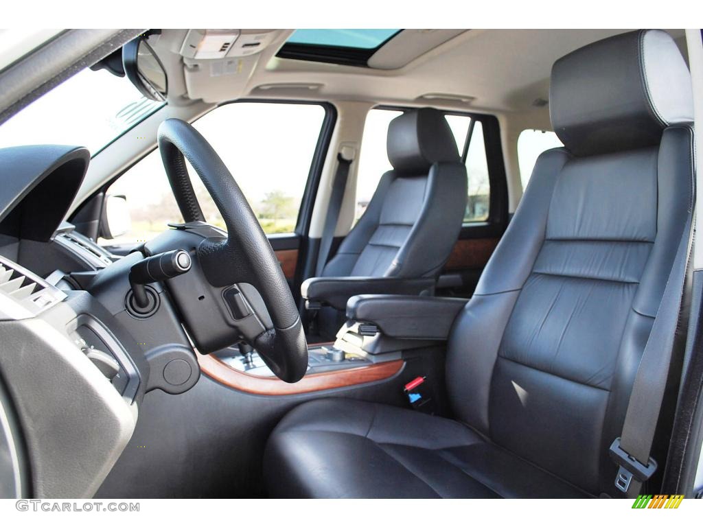2006 Range Rover Sport HSE - Arctic Frost Metallic / Ebony Black photo #20