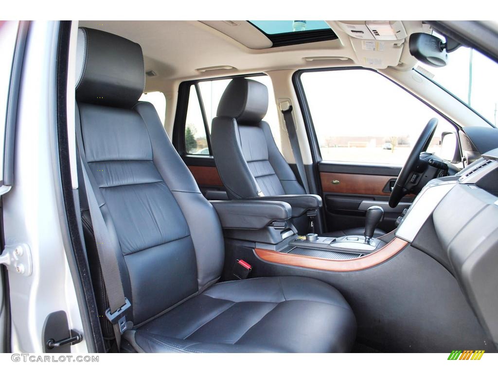 2006 Range Rover Sport HSE - Arctic Frost Metallic / Ebony Black photo #21