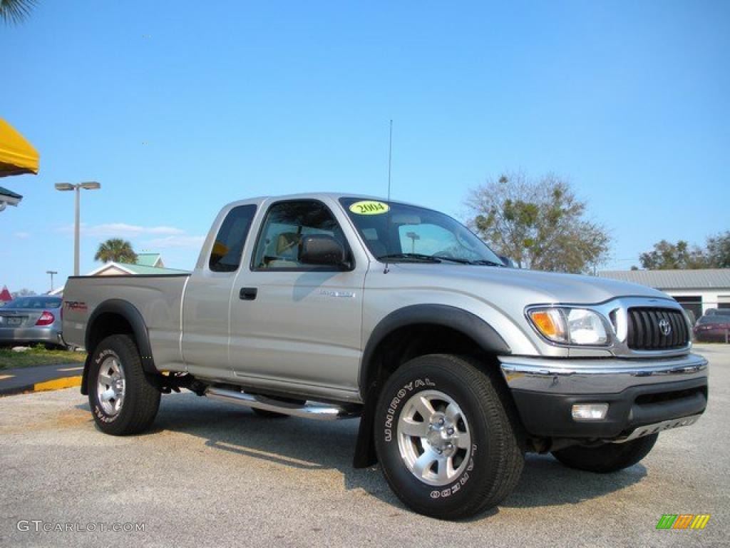 2004 Tacoma V6 PreRunner TRD Xtracab - Lunar Mist Metallic / Charcoal photo #3