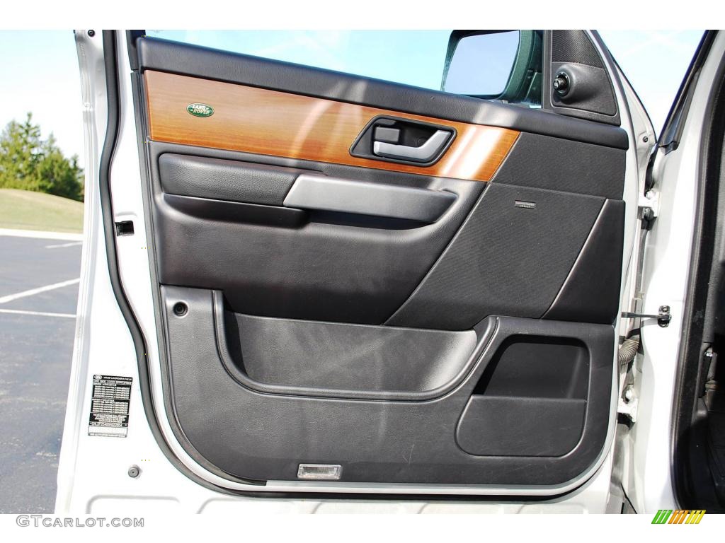 2006 Range Rover Sport HSE - Arctic Frost Metallic / Ebony Black photo #28