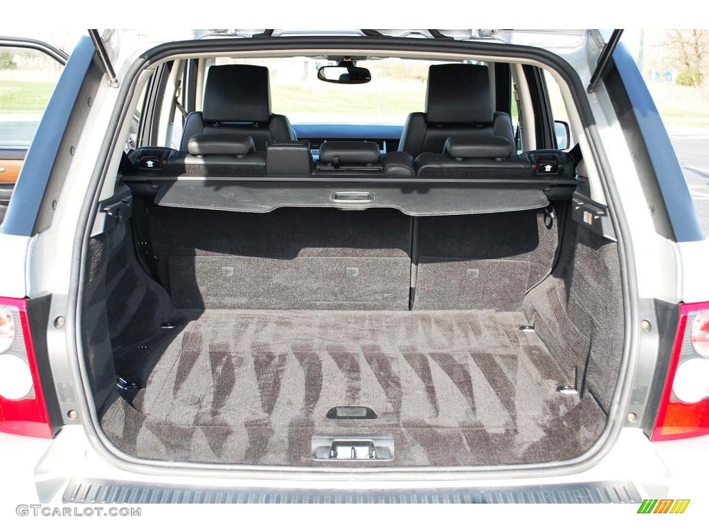 2006 Range Rover Sport HSE - Arctic Frost Metallic / Ebony Black photo #31