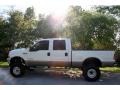 2002 Oxford White Ford F250 Super Duty Lariat Crew Cab 4x4  photo #3