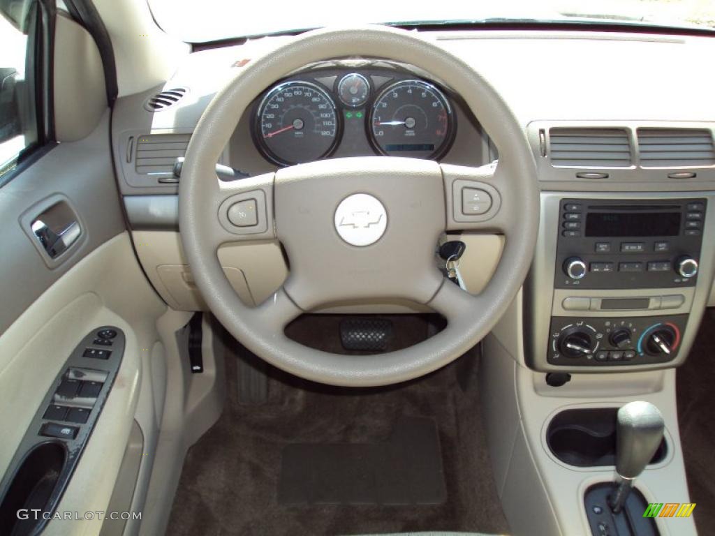 2005 Cobalt LS Sedan - Summit White / Neutral Beige photo #6