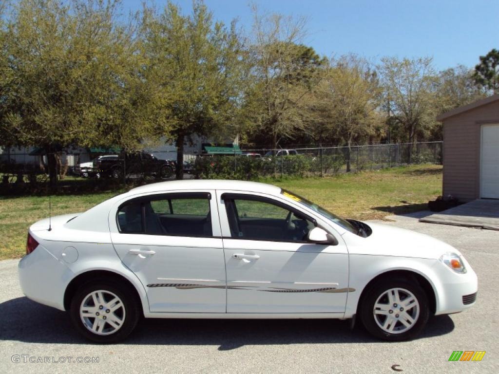2005 Cobalt LS Sedan - Summit White / Neutral Beige photo #9