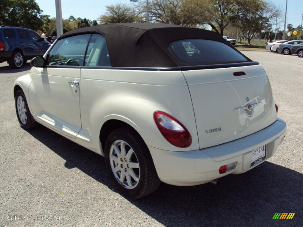 2007 PT Cruiser Convertible - Cool Vanilla White / Pastel Slate Gray photo #3