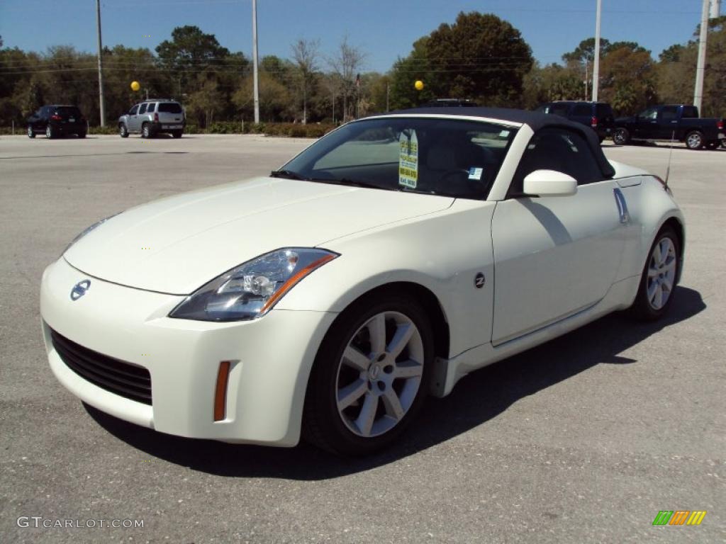 2004 350Z Touring Roadster - Pikes Peak White Pearl / Frost photo #1