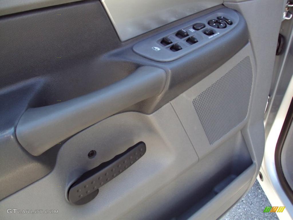 2007 Ram 1500 SLT Quad Cab - Bright Silver Metallic / Medium Slate Gray photo #17