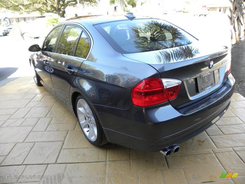 2006 3 Series 330i Sedan - Sparkling Graphite Metallic / Grey photo #15