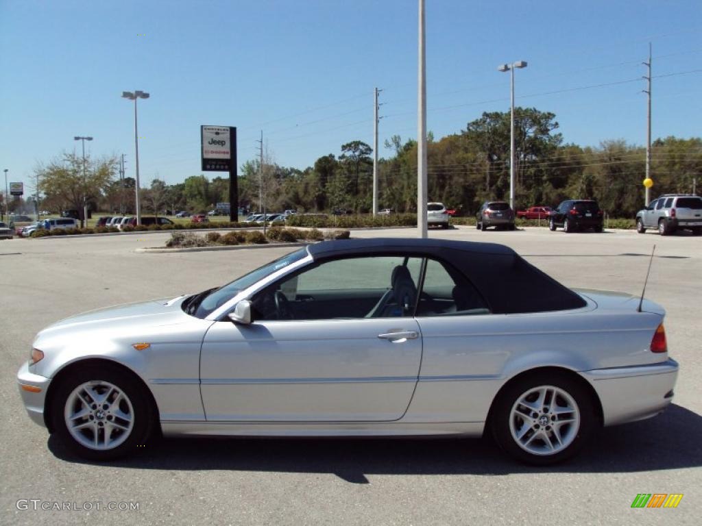 2004 3 Series 325i Convertible - Silver Grey Metallic / Grey photo #2