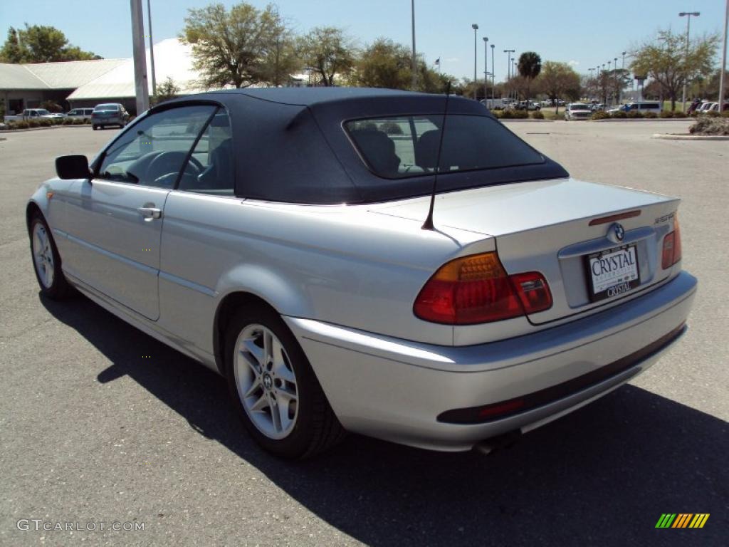 2004 3 Series 325i Convertible - Silver Grey Metallic / Grey photo #3